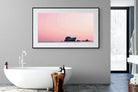 Pink Rocks-Wall_Art-180 x 110cm-Framed Print-Black-Pixalot