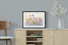 Poppy Anemone-Wall_Art-60 x 45cm-Framed Print-Black-Pixalot