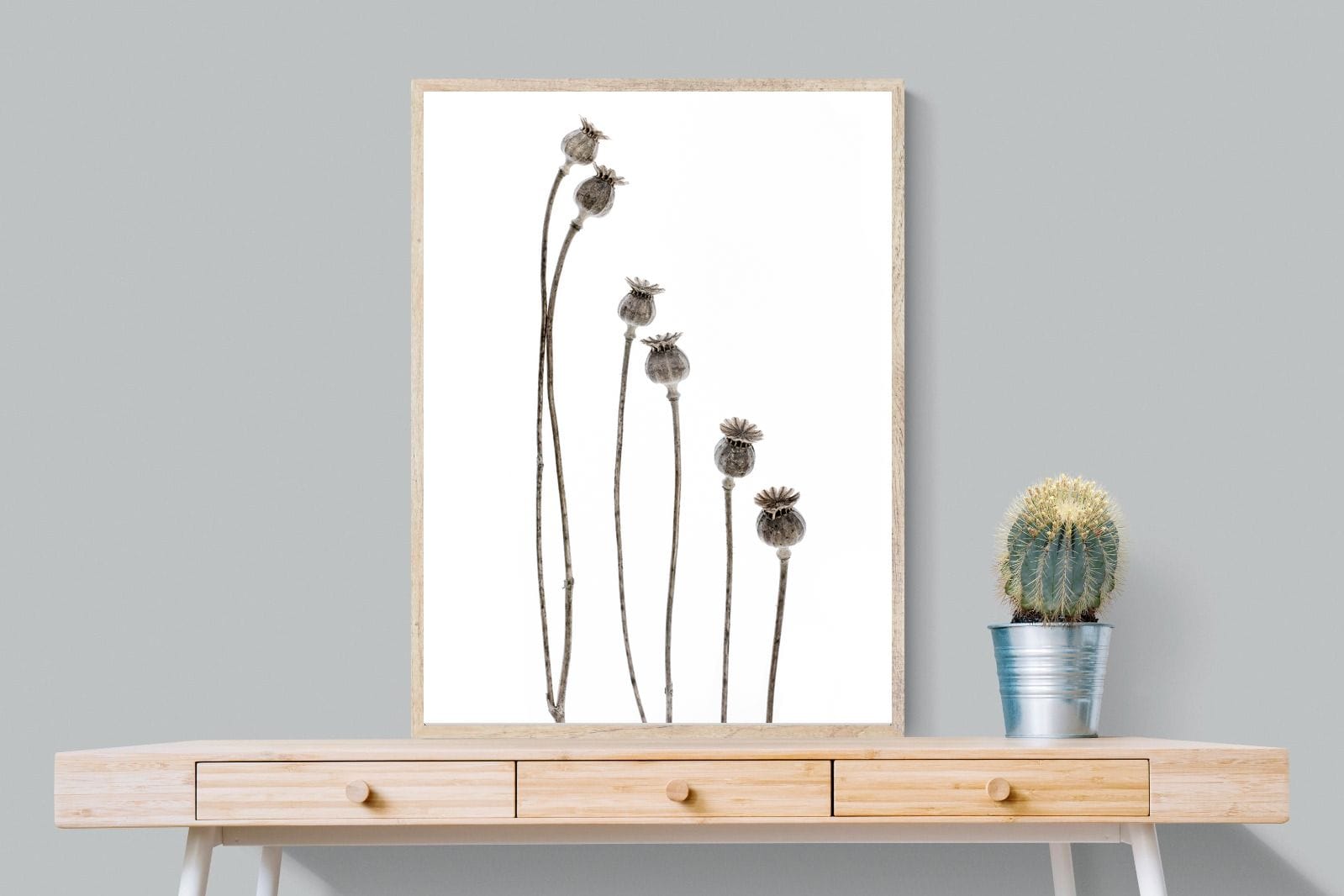 Poppy Pods-Wall_Art-75 x 100cm-Mounted Canvas-Wood-Pixalot