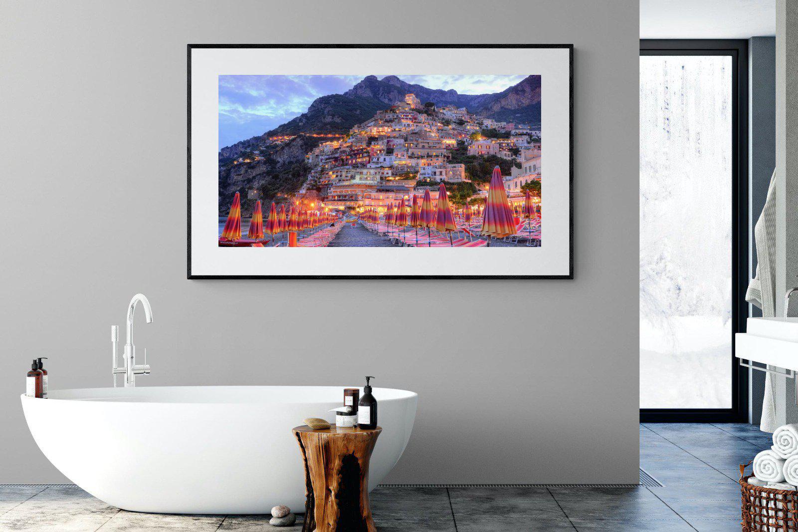 Positano-Wall_Art-180 x 110cm-Framed Print-Black-Pixalot