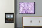 Purple Marble-Wall_Art-100 x 75cm-Mounted Canvas-Black-Pixalot