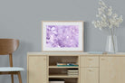 Purple Marble-Wall_Art-60 x 45cm-Framed Print-Wood-Pixalot