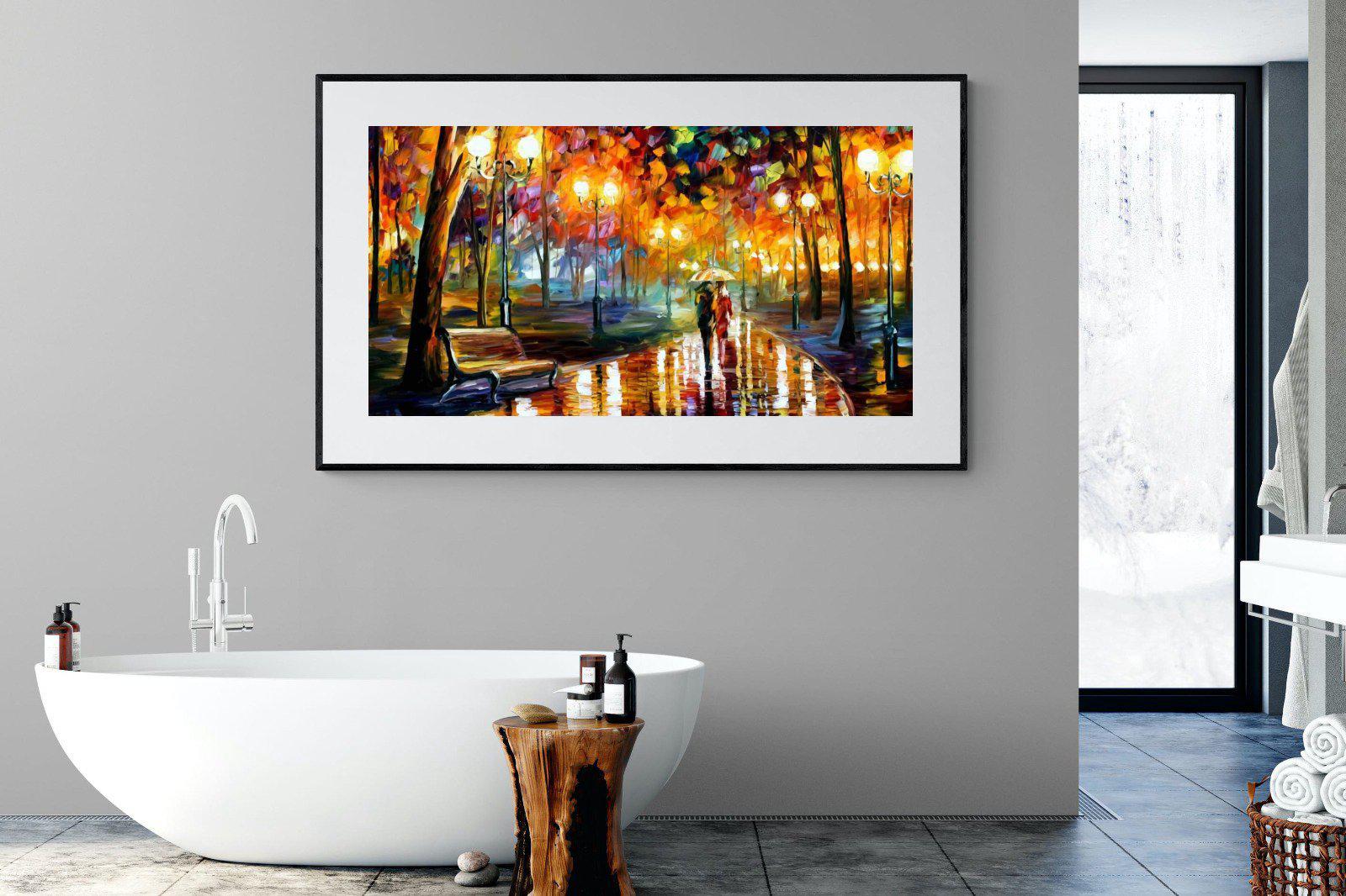 Rain's Rustle-Wall_Art-180 x 110cm-Framed Print-Black-Pixalot