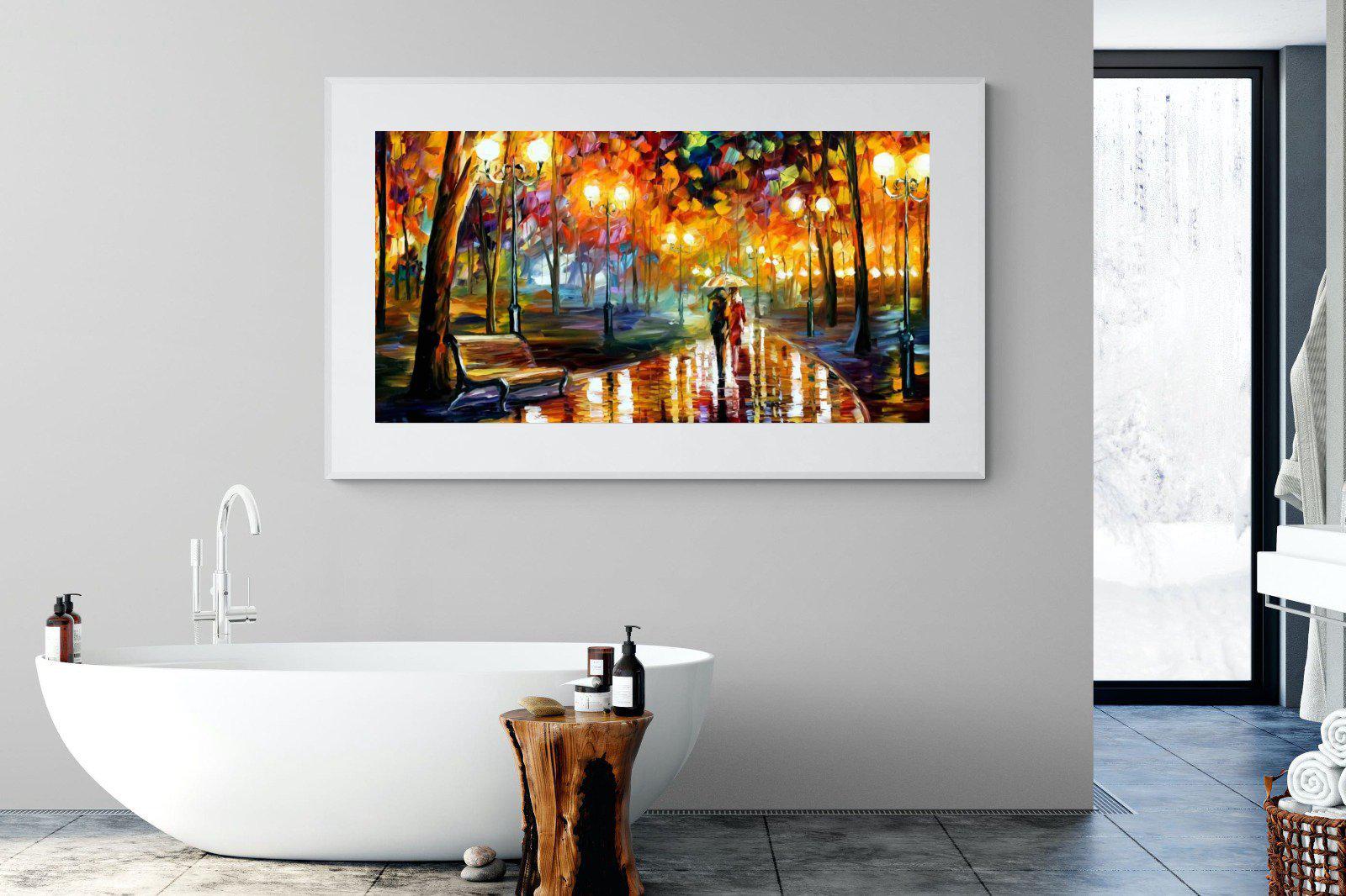 Rain's Rustle-Wall_Art-180 x 110cm-Framed Print-White-Pixalot