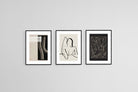 Reclined Set-Wall_Art-45 x 60cm (x3)-Framed Print-Black-Pixalot