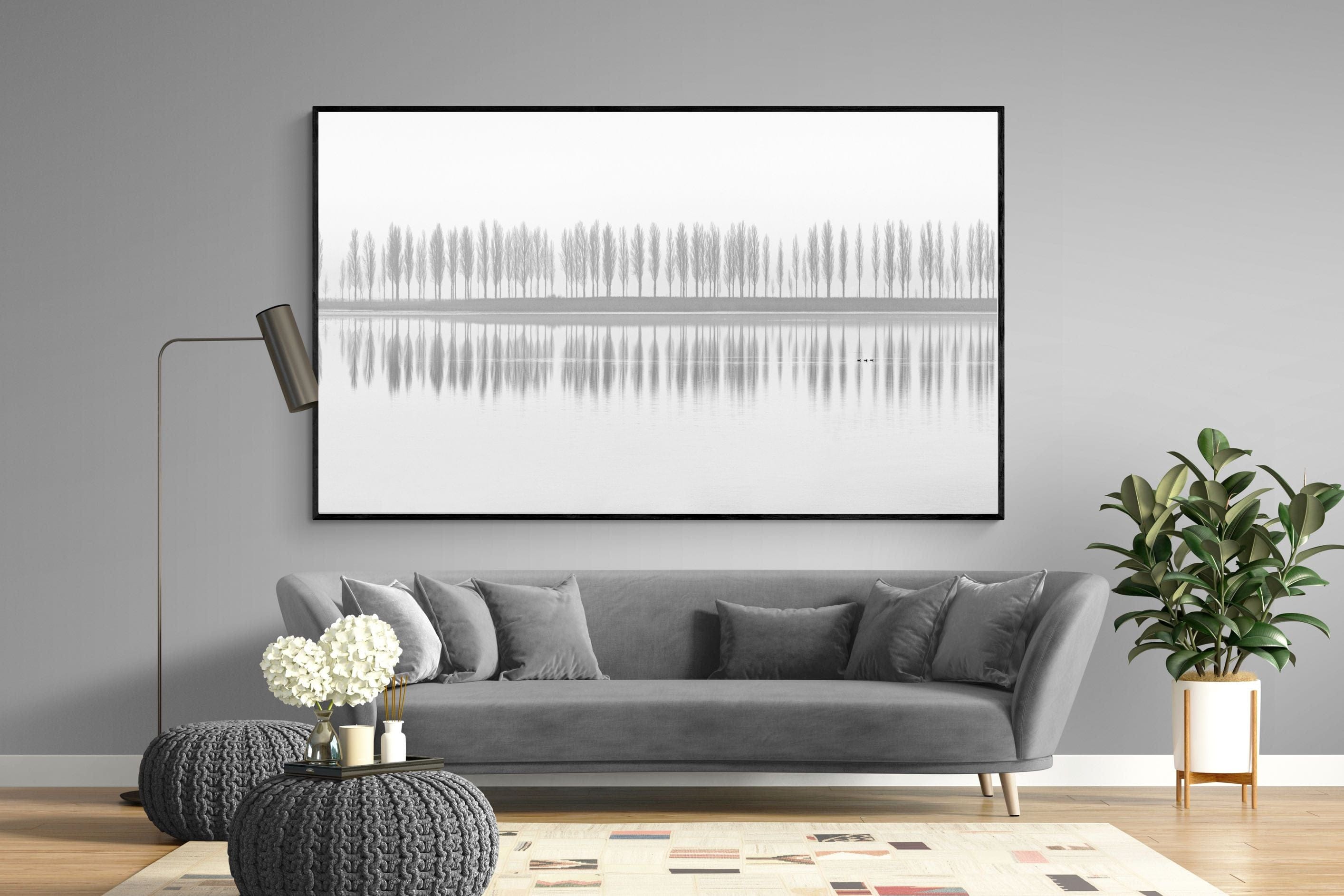 Rhine-Wall_Art-220 x 130cm-Mounted Canvas-Black-Pixalot