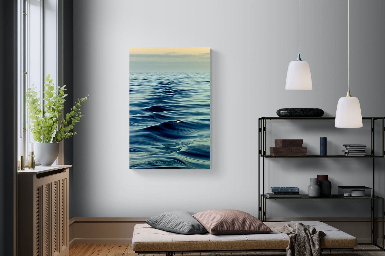 Ripples-Wall_Art-100 x 150cm-Mounted Canvas-No Frame-Pixalot