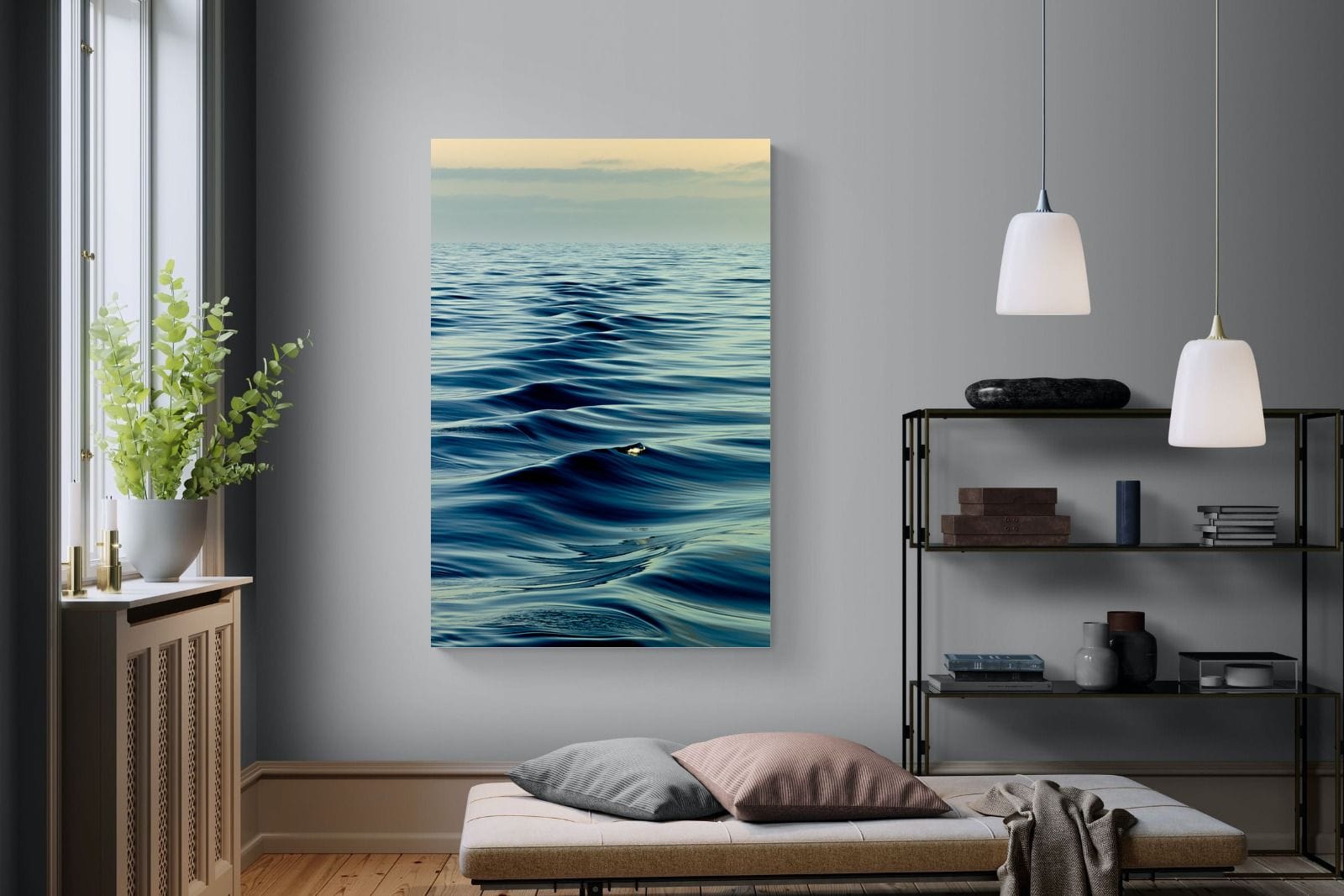 Ripples-Wall_Art-120 x 180cm-Mounted Canvas-No Frame-Pixalot