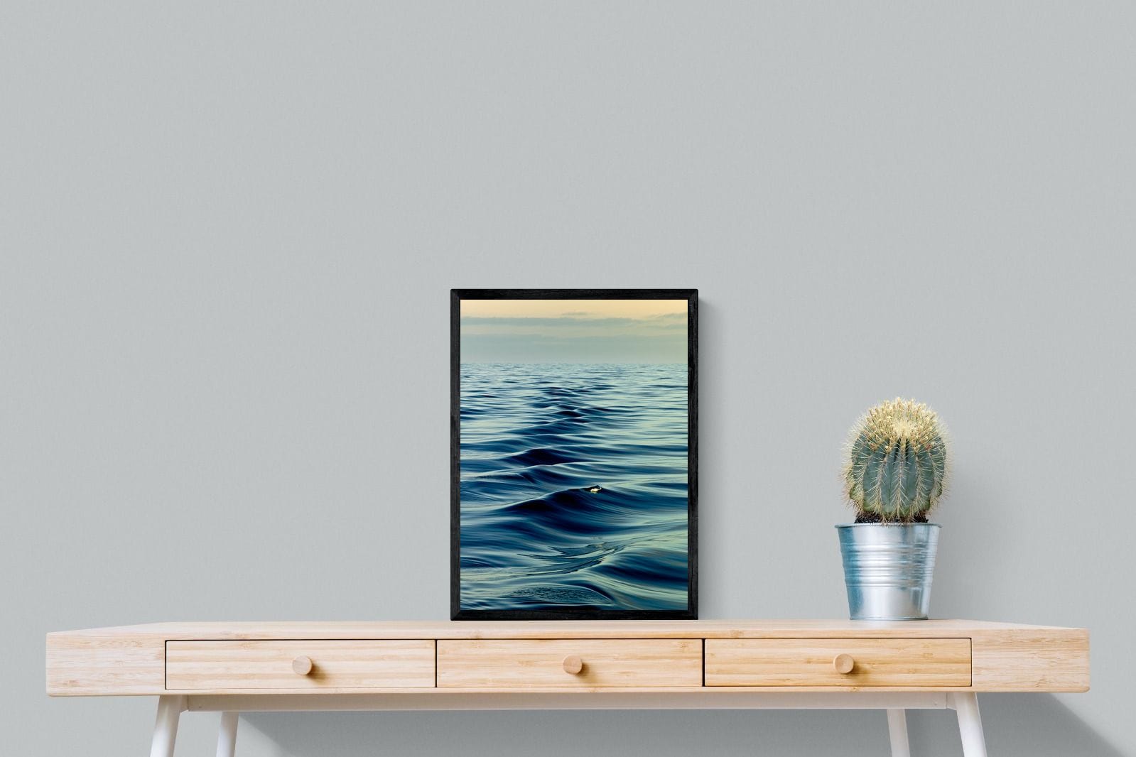 Ripples-Wall_Art-45 x 60cm-Mounted Canvas-Black-Pixalot