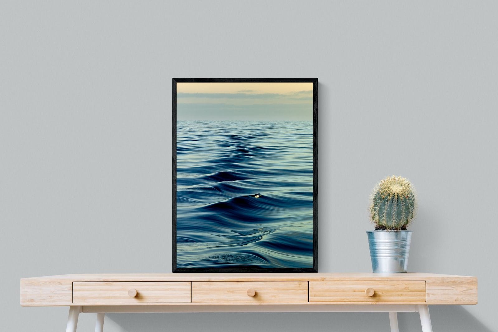 Ripples-Wall_Art-60 x 80cm-Mounted Canvas-Black-Pixalot