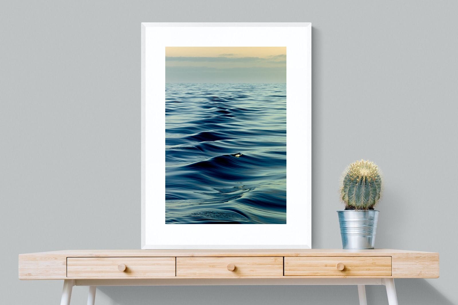 Ripples-Wall_Art-75 x 100cm-Framed Print-White-Pixalot