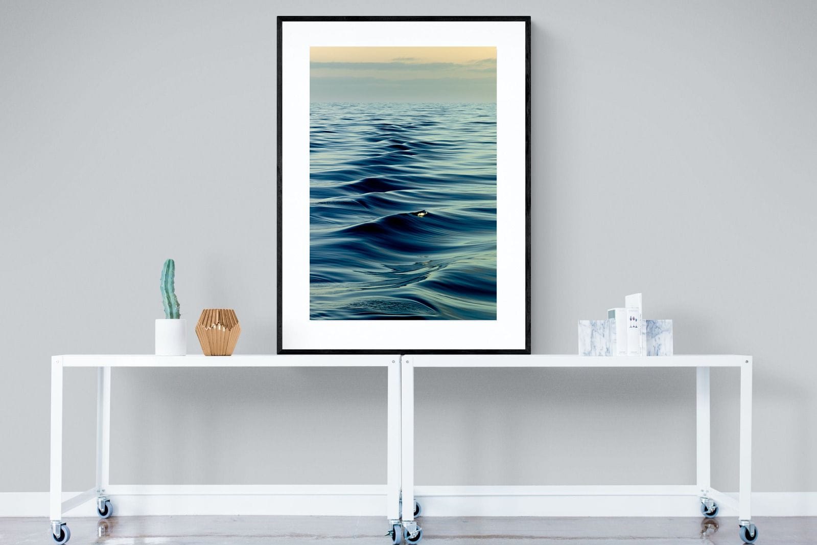 Ripples-Wall_Art-90 x 120cm-Framed Print-Black-Pixalot