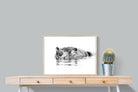 River Hippo-Wall_Art-80 x 60cm-Mounted Canvas-Wood-Pixalot