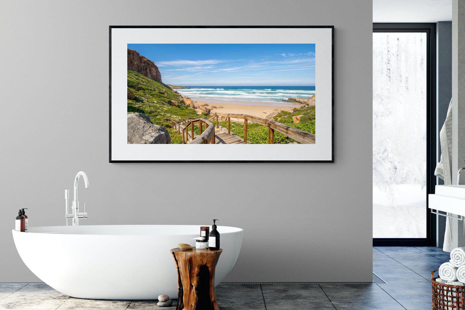 Robberg-Wall_Art-180 x 110cm-Framed Print-Black-Pixalot