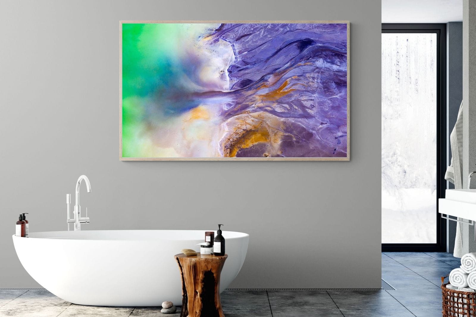 Romanian Landscape-Wall_Art-180 x 110cm-Mounted Canvas-Wood-Pixalot