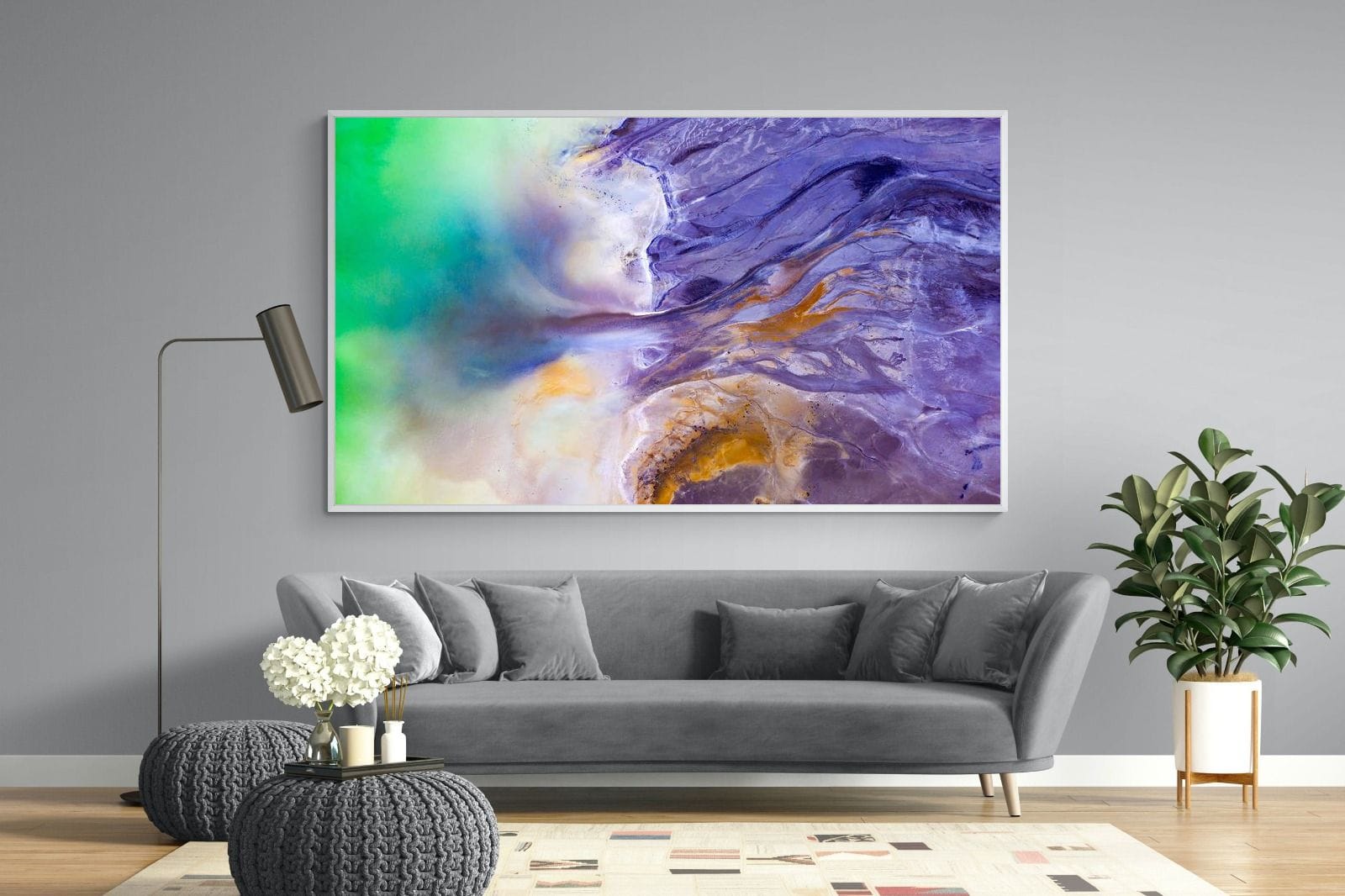 Romanian Landscape-Wall_Art-220 x 130cm-Mounted Canvas-White-Pixalot