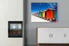 Seaside Rainbow-Wall_Art-100 x 75cm-Mounted Canvas-No Frame-Pixalot