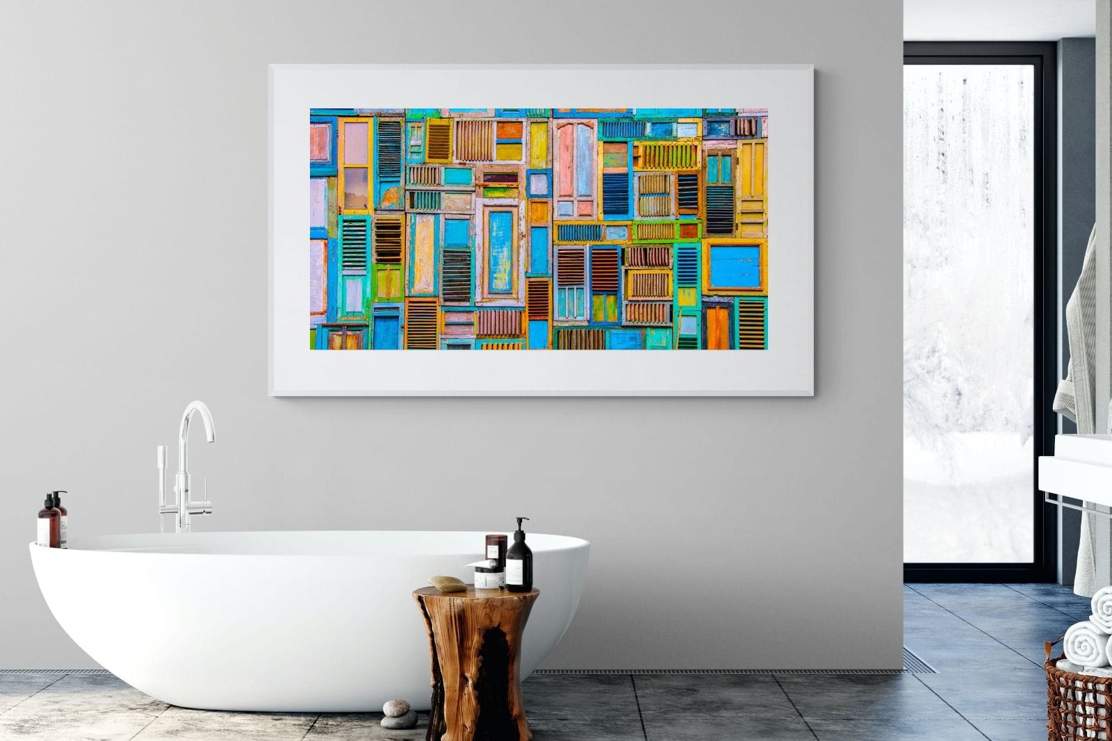 Shut the Door-Wall_Art-180 x 110cm-Framed Print-White-Pixalot