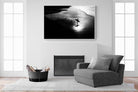 Silhouetted Surfer-Wall_Art-150 x 100cm-Mounted Canvas-White-Pixalot