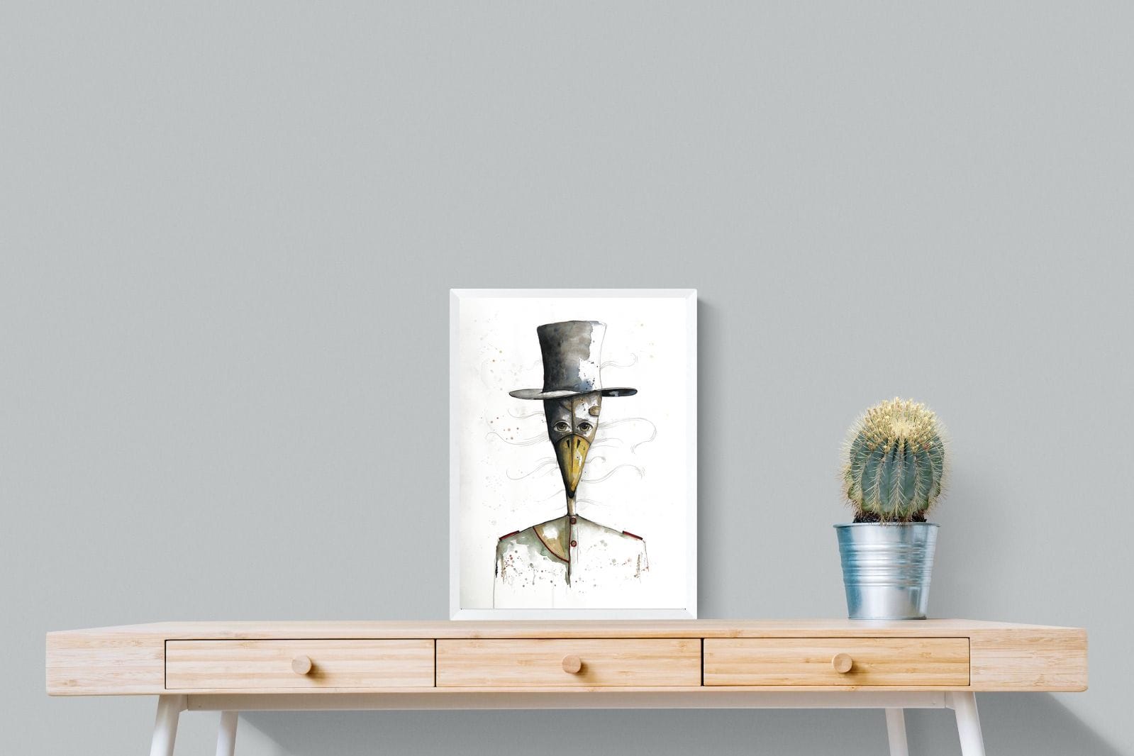 Sir Duck-Wall_Art-45 x 60cm-Mounted Canvas-White-Pixalot