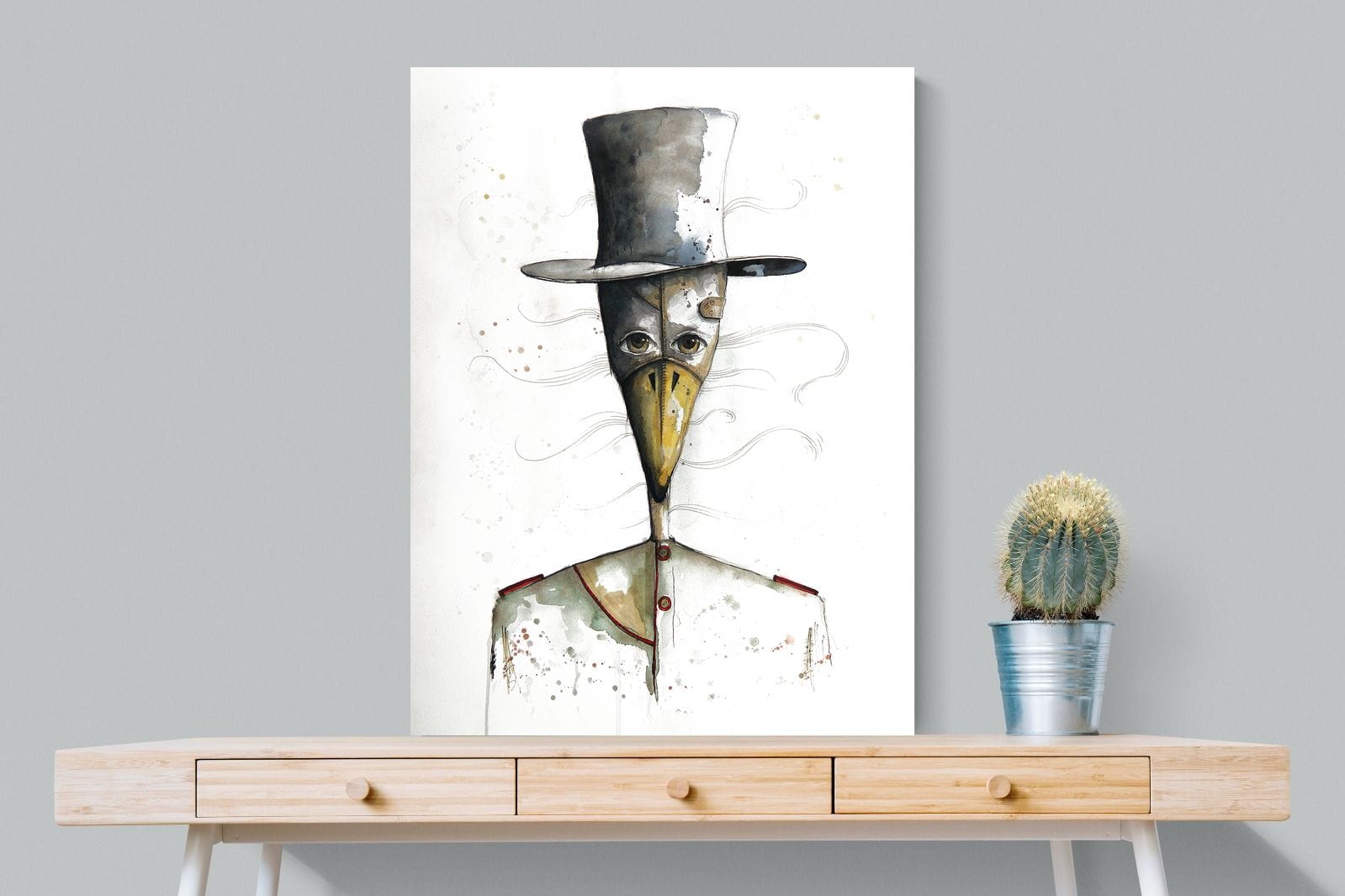 Sir Duck-Wall_Art-75 x 100cm-Mounted Canvas-No Frame-Pixalot