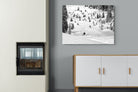 Ski Slope-Wall_Art-100 x 75cm-Mounted Canvas-No Frame-Pixalot