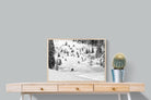 Ski Slope-Wall_Art-80 x 60cm-Mounted Canvas-Wood-Pixalot