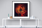 Sky Rose-Wall_Art-120 x 120cm-Framed Print-Black-Pixalot