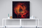 Sky Rose-Wall_Art-120 x 120cm-Mounted Canvas-Black-Pixalot