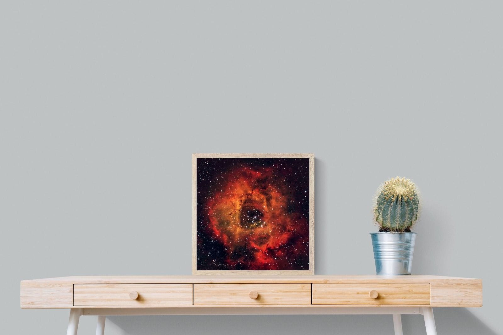 Sky Rose-Wall_Art-50 x 50cm-Mounted Canvas-Wood-Pixalot