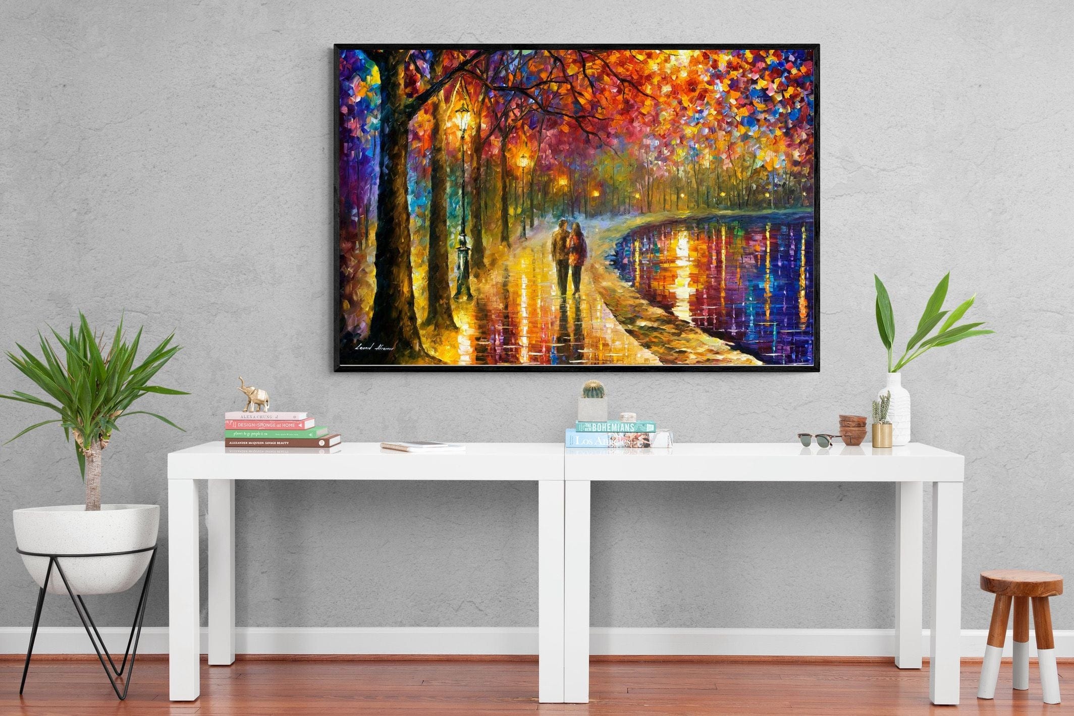 Spirits By The Lake-Wall_Art-150 x 100cm-Mounted Canvas-Black-Pixalot