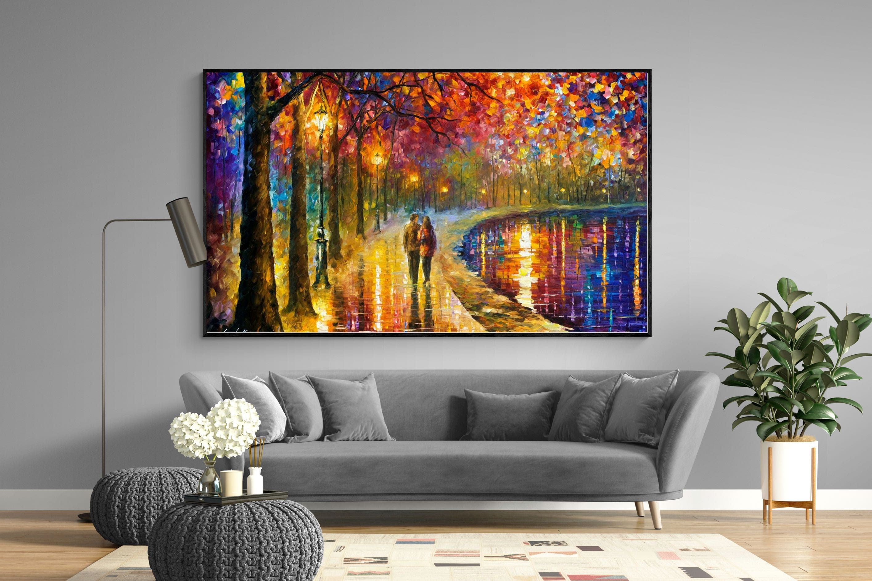 Spirits By The Lake-Wall_Art-220 x 130cm-Mounted Canvas-Black-Pixalot