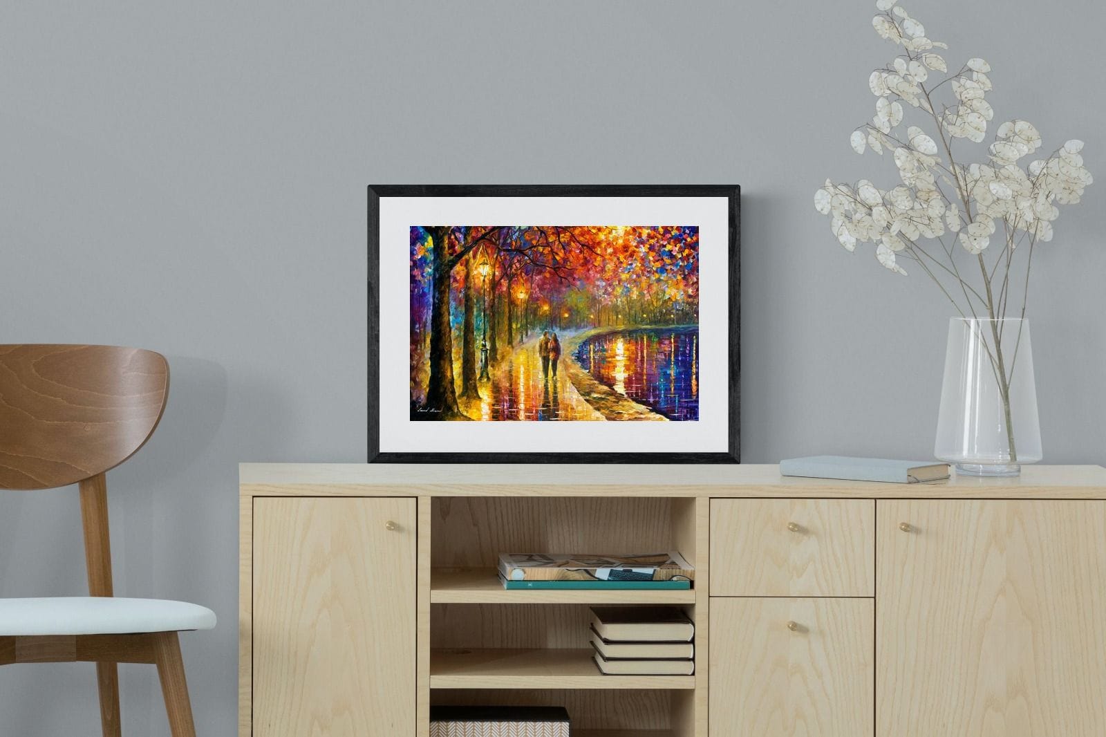 Spirits By The Lake-Wall_Art-60 x 45cm-Framed Print-Black-Pixalot