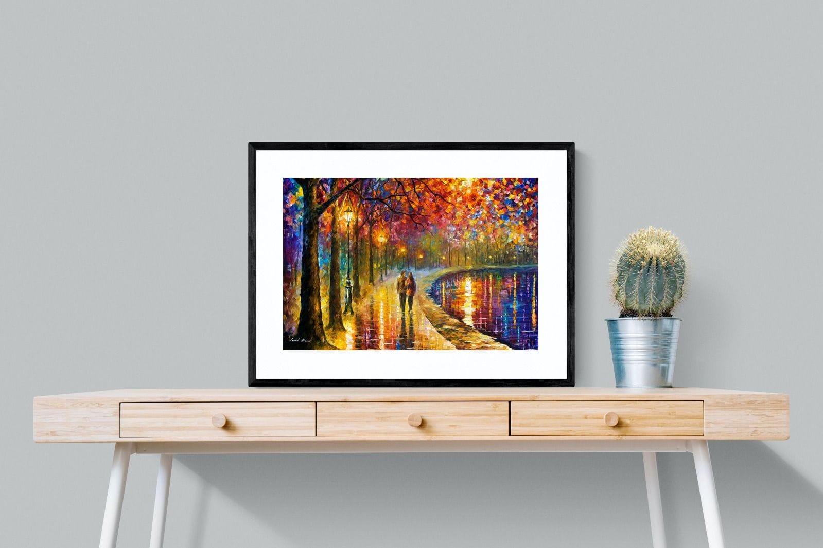 Spirits By The Lake-Wall_Art-80 x 60cm-Framed Print-Black-Pixalot