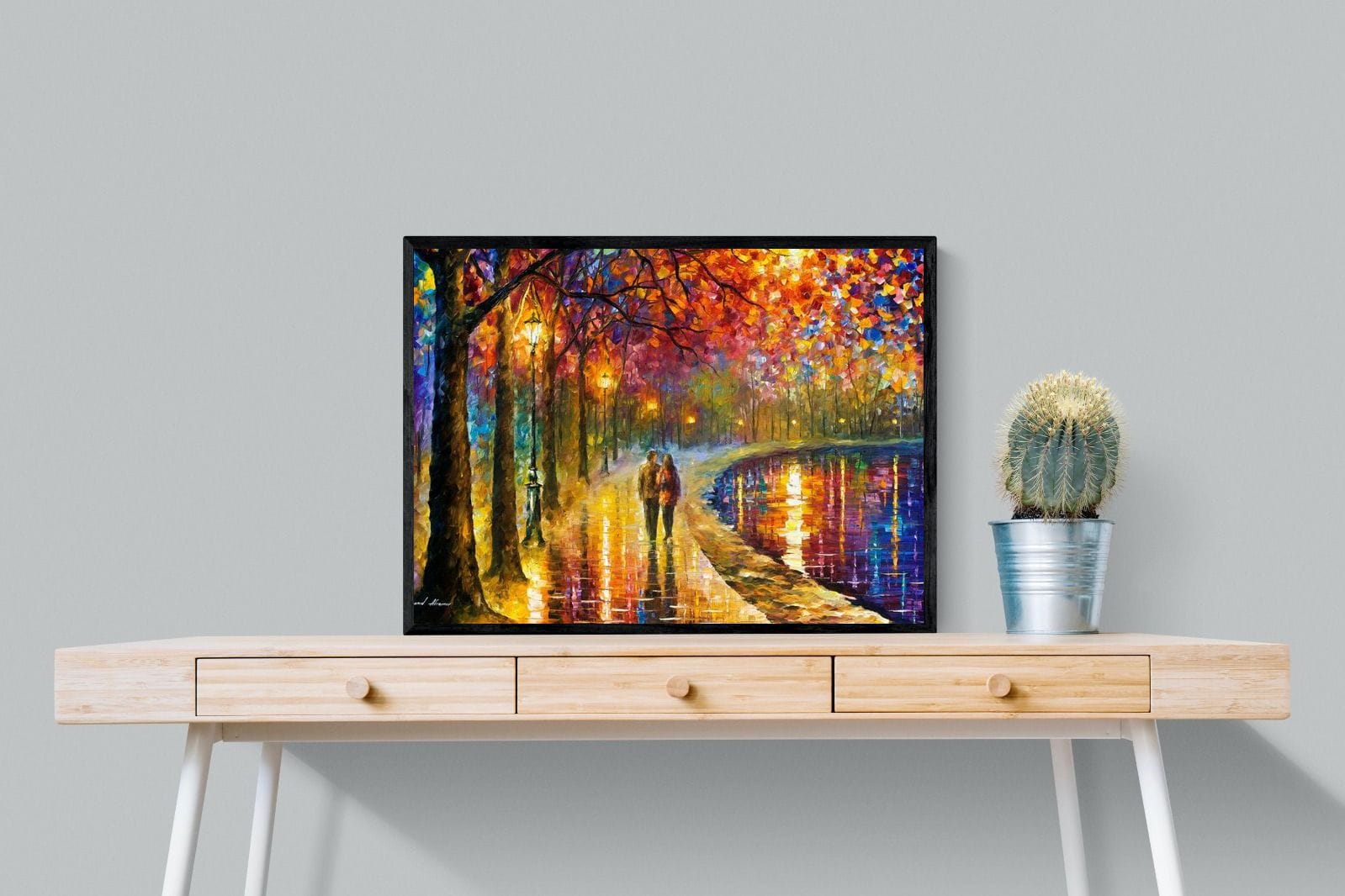 Spirits By The Lake-Wall_Art-80 x 60cm-Mounted Canvas-Black-Pixalot