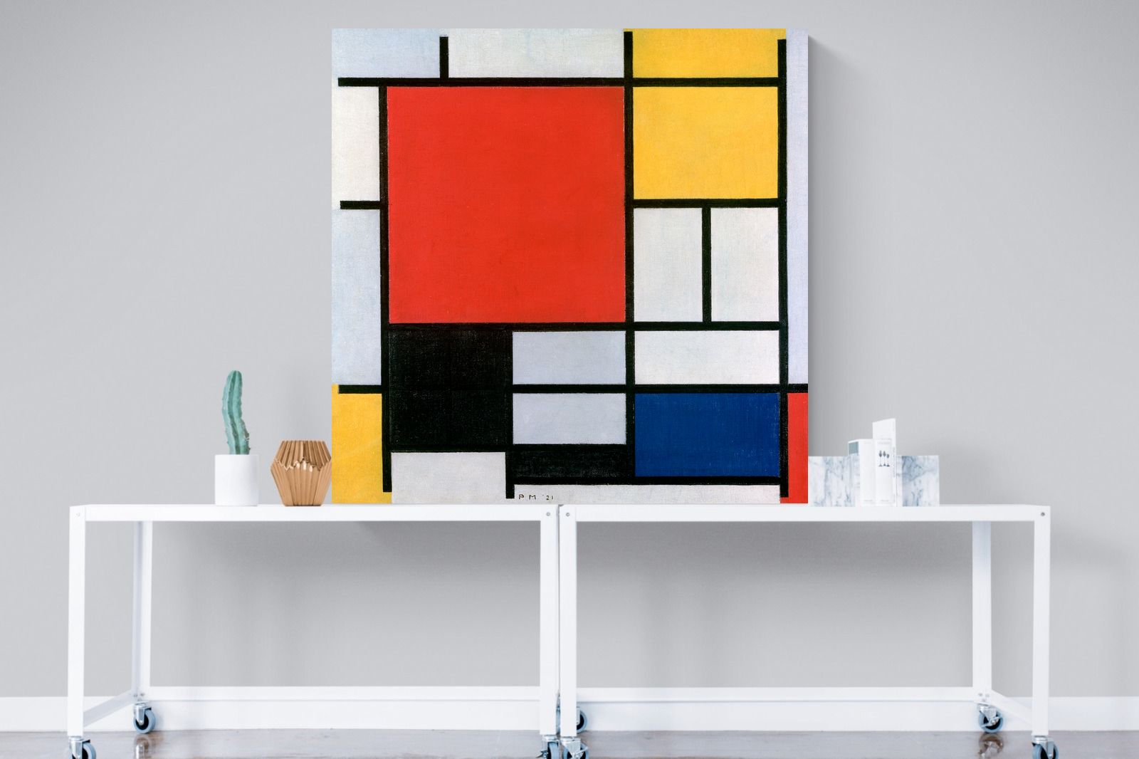 Pixalot Square Composition by Mondrian