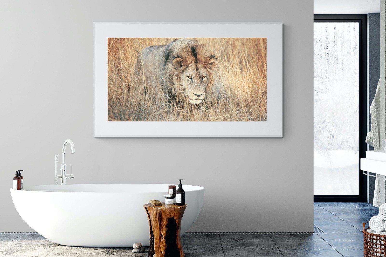 Stalking-Wall_Art-180 x 110cm-Framed Print-White-Pixalot