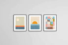 Stockholm Set-Wall_Art-45 x 60cm (x3)-Framed Print-Black-Pixalot