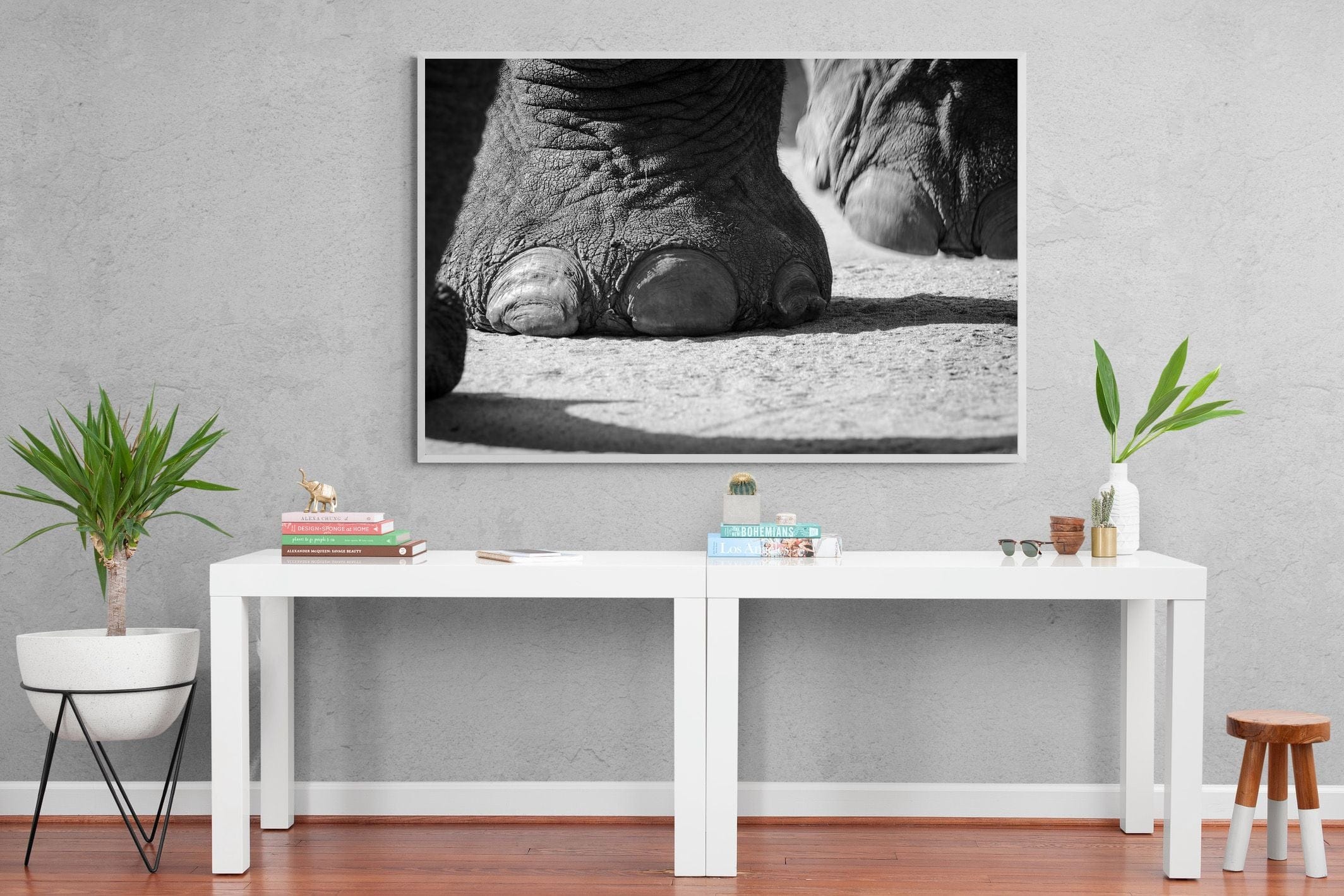 Stomp-Wall_Art-150 x 100cm-Mounted Canvas-White-Pixalot