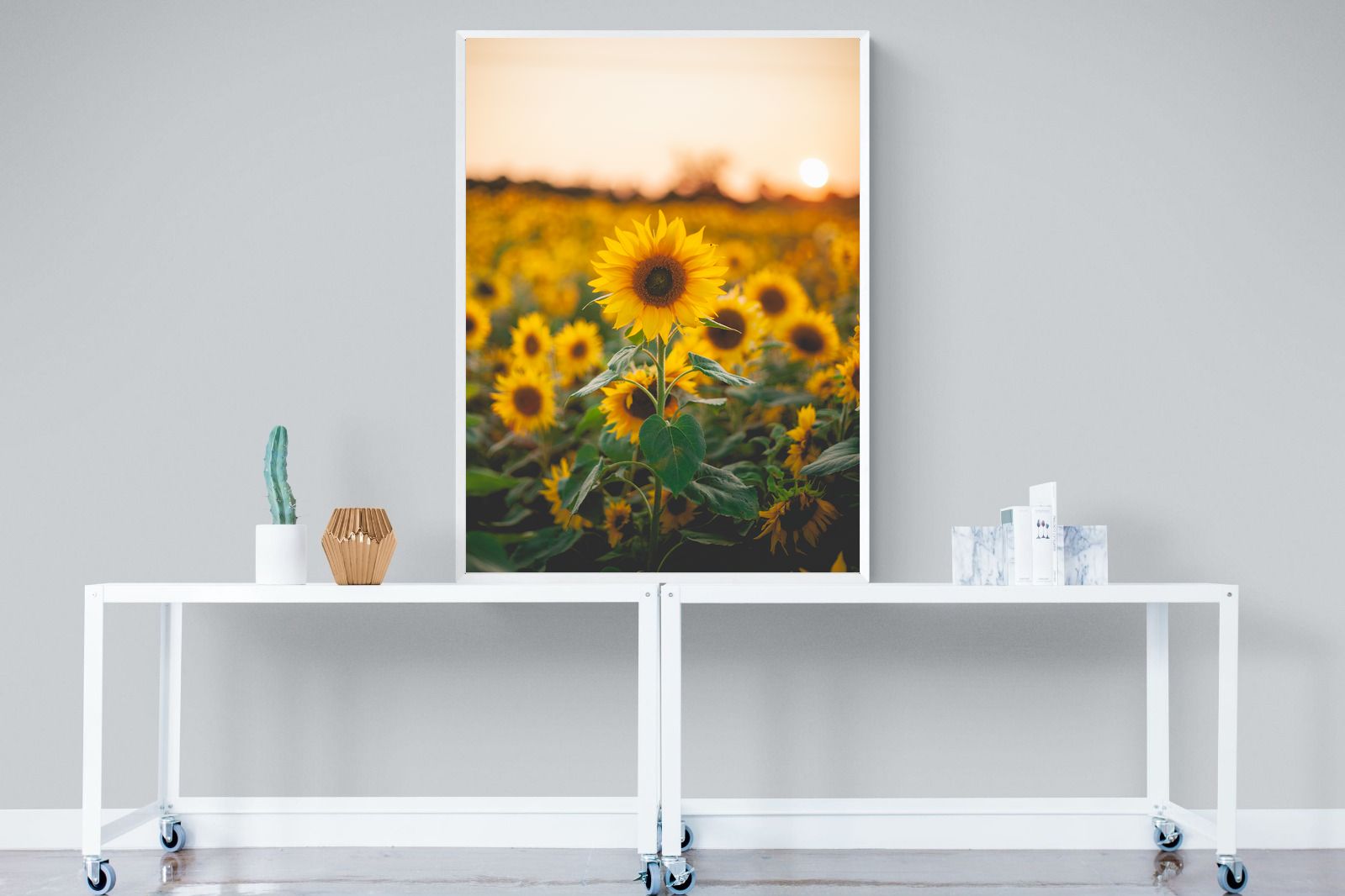 Pixalot Sunflowers at Sunset