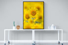 Sunniest Sunflower-Wall_Art-90 x 120cm-Mounted Canvas-Black-Pixalot