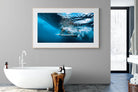 Surf Plunge-Wall_Art-180 x 110cm-Framed Print-Wood-Pixalot
