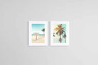 Surf's Up Set-Wall_Art-45 x 60cm (x2)-Framed Print-White-Pixalot