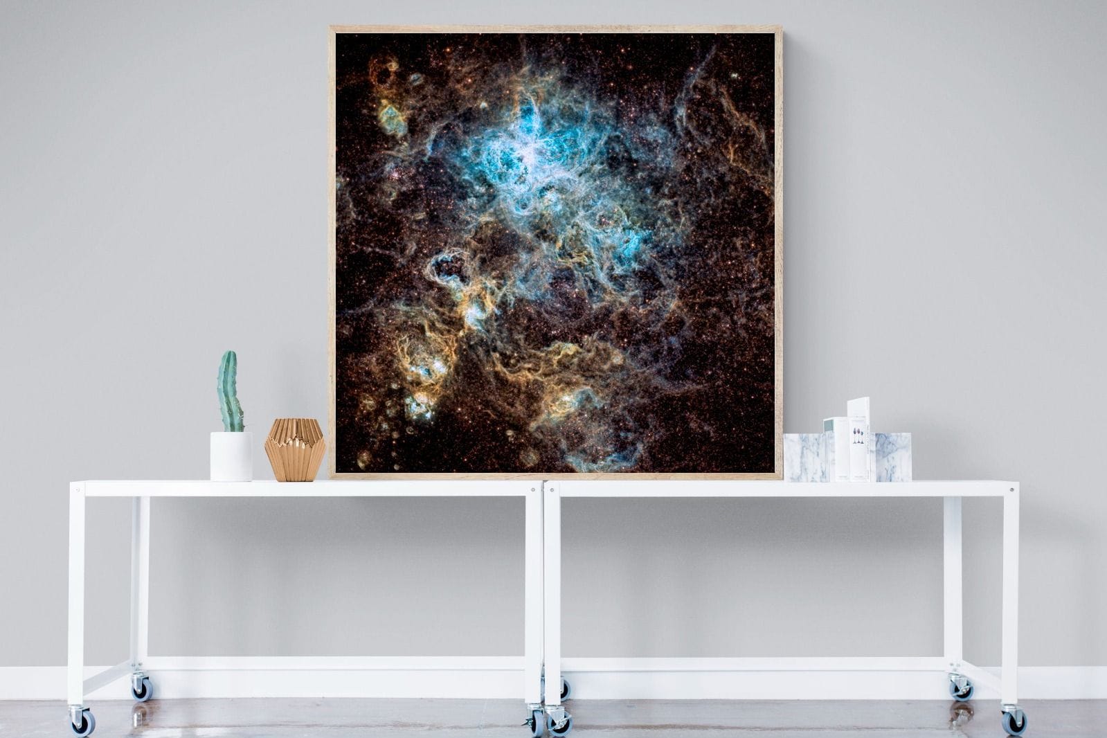 Tarantula Nebula-Wall_Art-120 x 120cm-Mounted Canvas-Wood-Pixalot