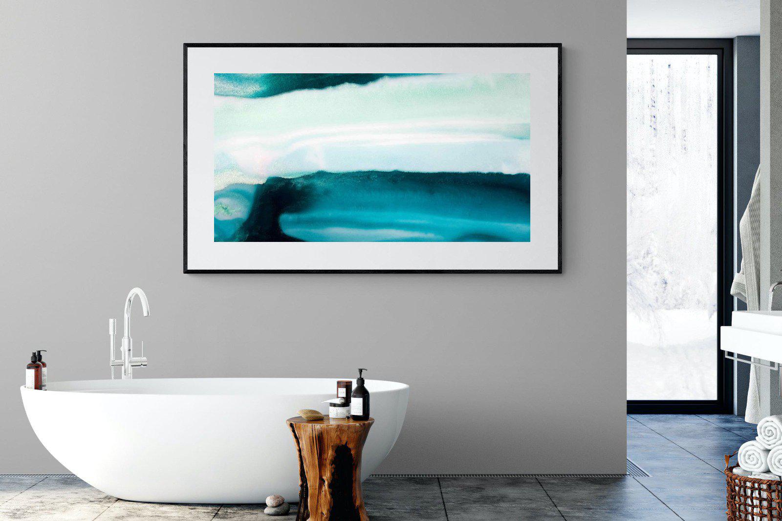 Teal-Wall_Art-180 x 110cm-Framed Print-Black-Pixalot