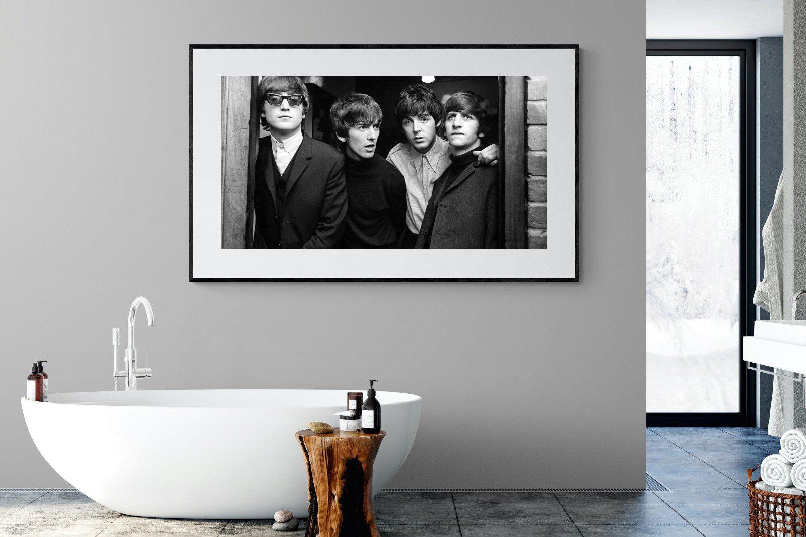 The Beetles-Wall_Art-180 x 110cm-Framed Print-Black-Pixalot