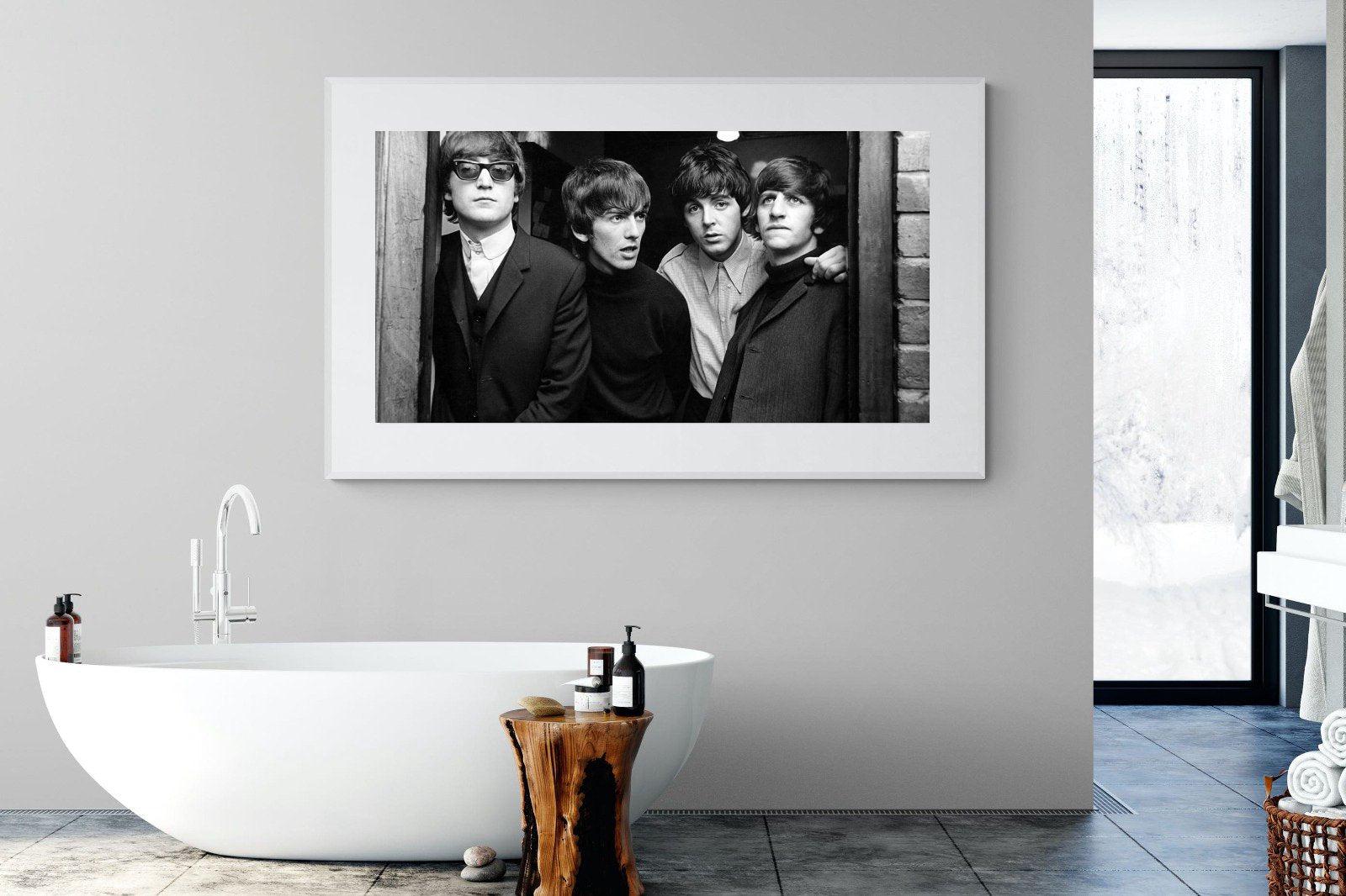 The Beetles-Wall_Art-180 x 110cm-Framed Print-White-Pixalot