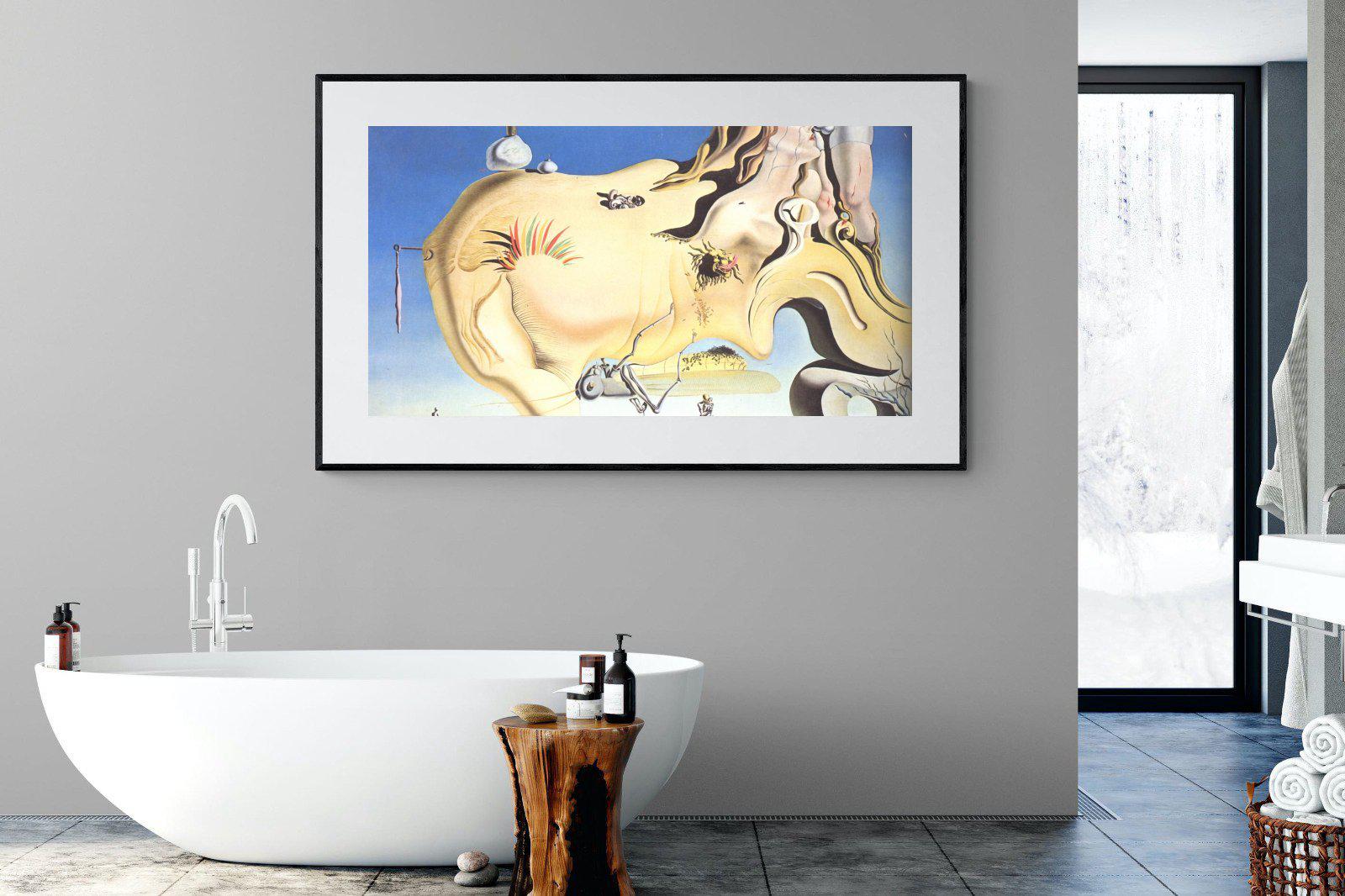 The Great Masturbator-Wall_Art-180 x 110cm-Framed Print-Black-Pixalot