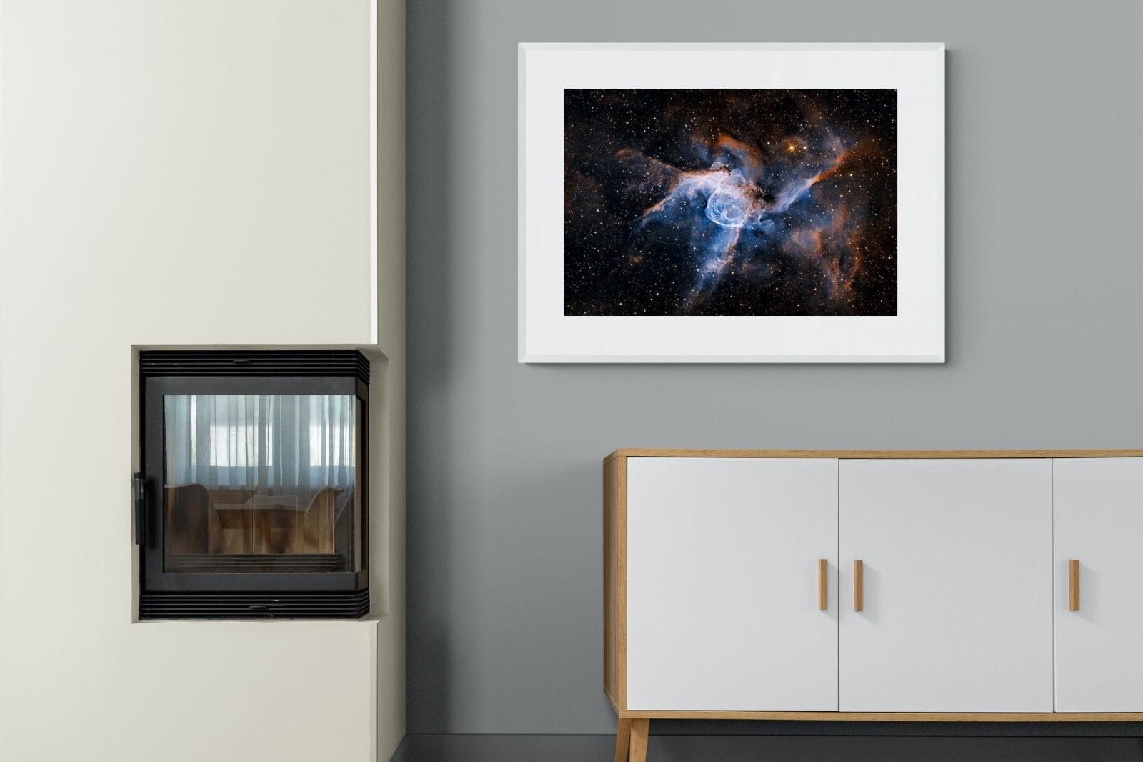 Thor's Helmet-Wall_Art-100 x 75cm-Framed Print-White-Pixalot