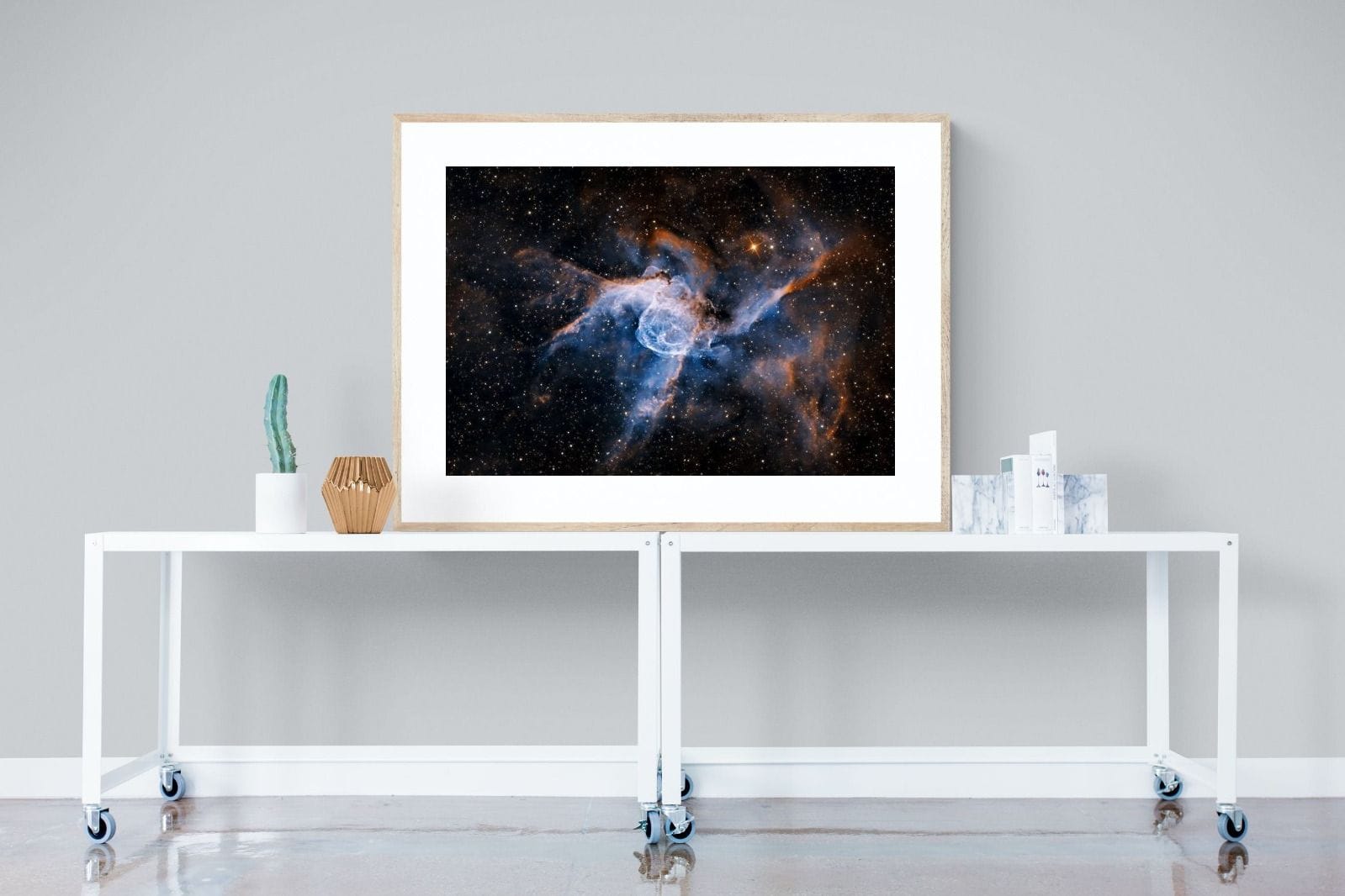 Thor's Helmet-Wall_Art-120 x 90cm-Framed Print-Wood-Pixalot